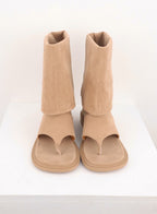 Knee-High Cut Toe Boots CL310