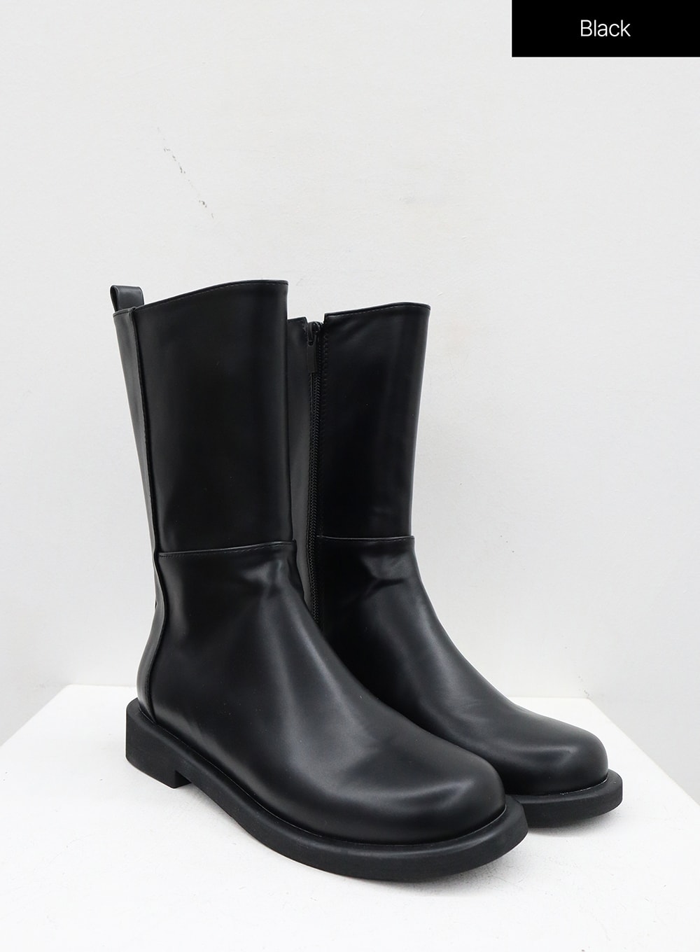 Mid-Calf Side Zip Boots OJ300