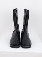 Faux Leather Boots with Side Zip OS302