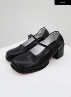 Round Heel Mary Janes BU5