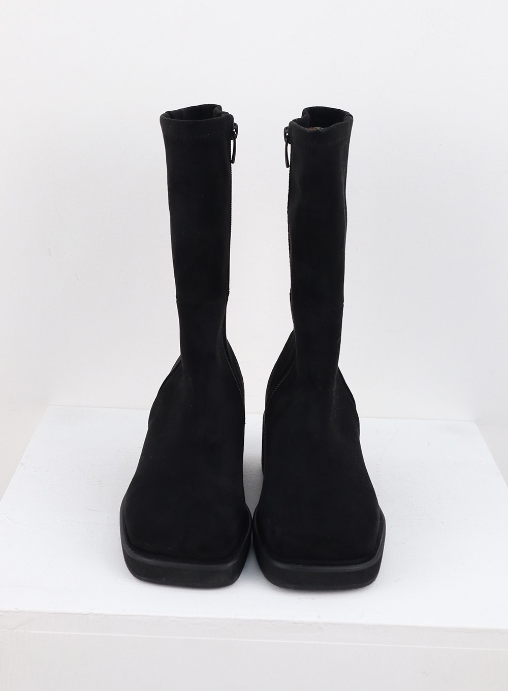 Faux Leather Boots with Side Zip OS302