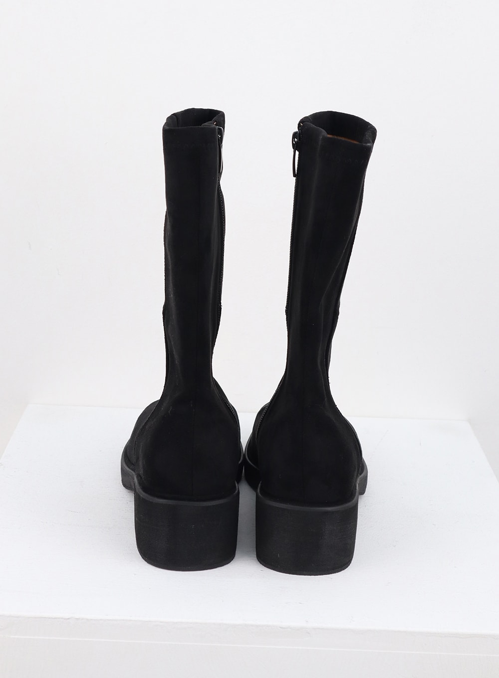 Faux Leather Boots with Side Zip OS302