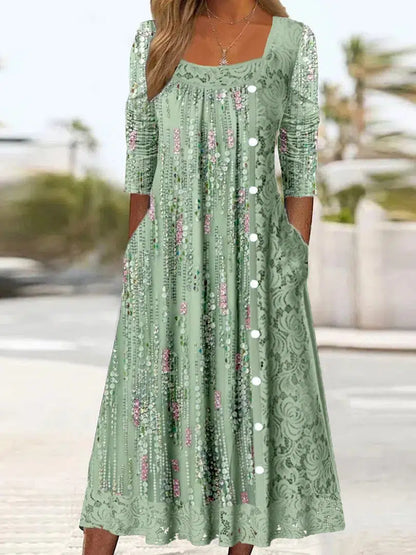 Fresh Meadow Midi Dress