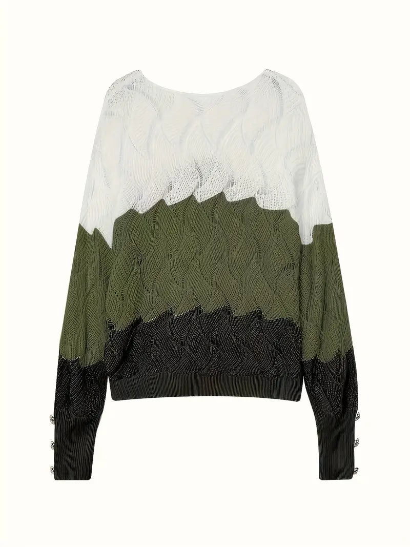 Renilda | Elegant Knitted Jumper with V-Neck