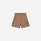 Twill Way-High® Shorts | Ash Brown