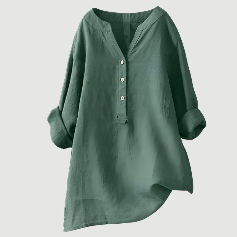 Zarina Women's Linen Blouse – Comfortable, Light & Airy