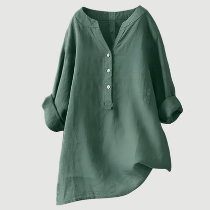 Zarina Women's Linen Blouse – Comfortable, Light & Airy