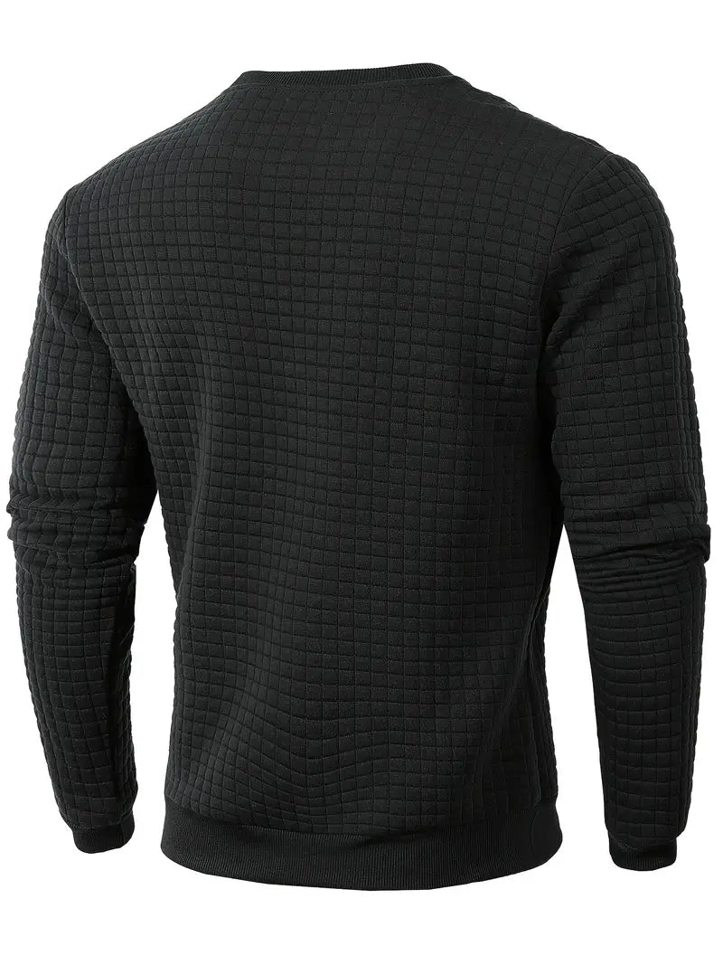 Andreas Herren Pullover – Boho Check, Langarm, Gemütlich