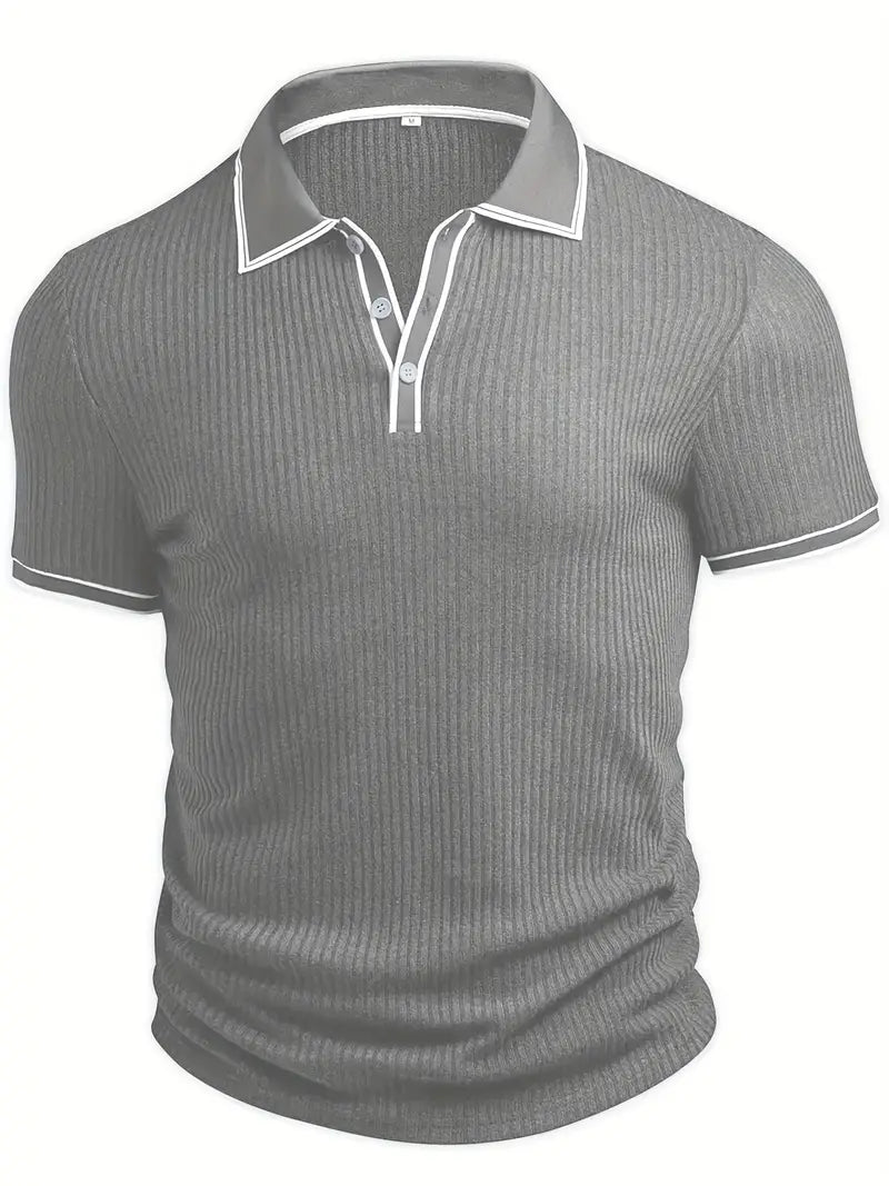 Orestis - Elegant Polo Shirt with Short Sleeves