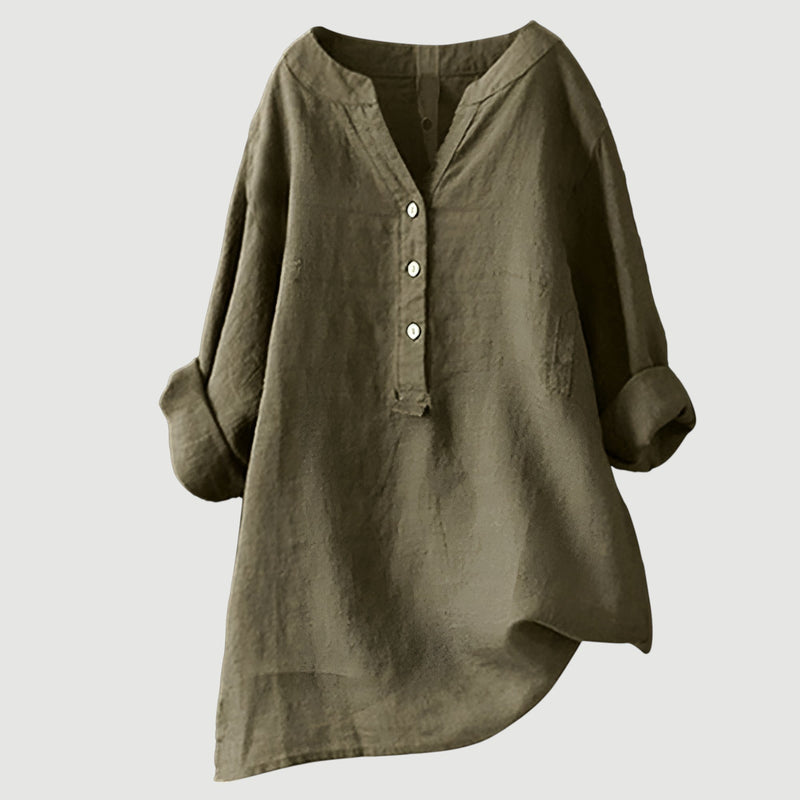 Zarina Women's Linen Blouse – Comfortable, Light & Airy