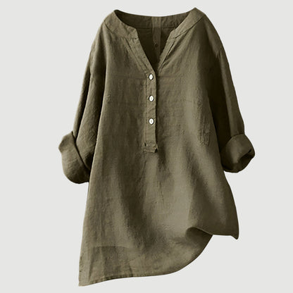 Zarina Women's Linen Blouse – Comfortable, Light & Airy