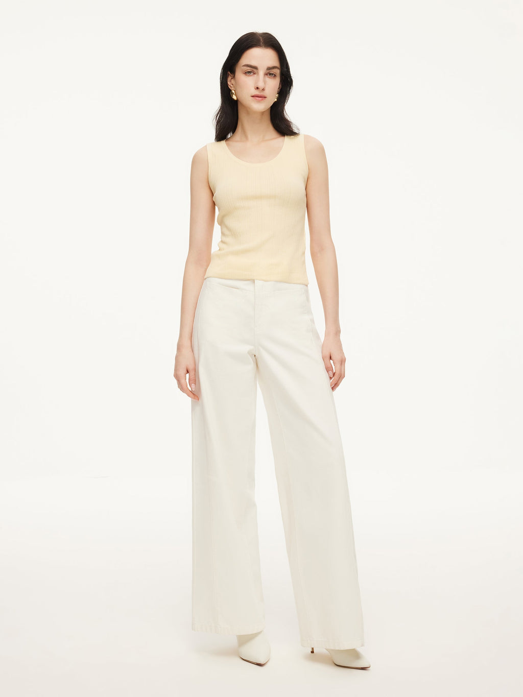 Cotton Women's Top with Mulberry Silk