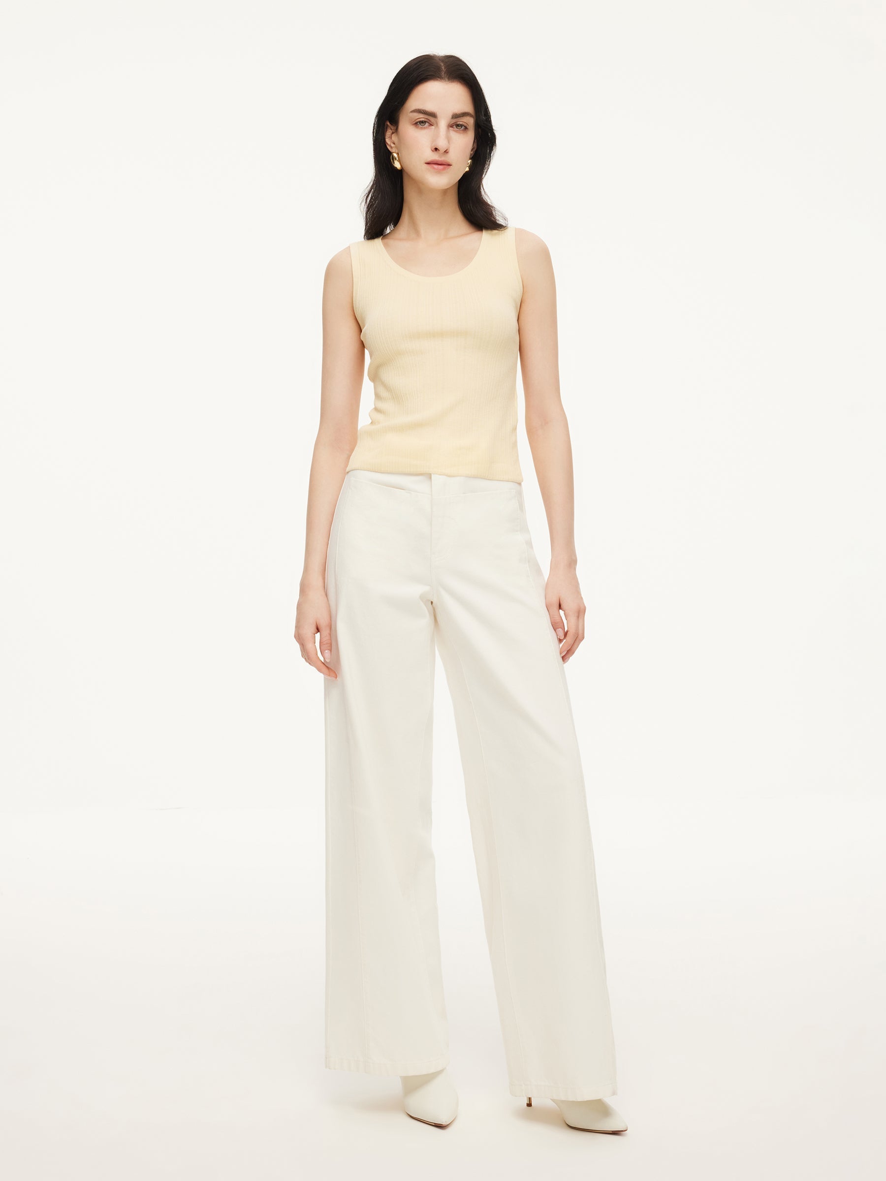Cotton Women's Top with Mulberry Silk