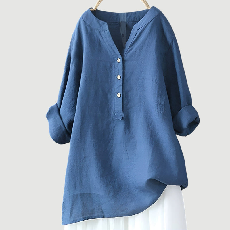 Zarina Women's Linen Blouse – Comfortable, Light & Airy