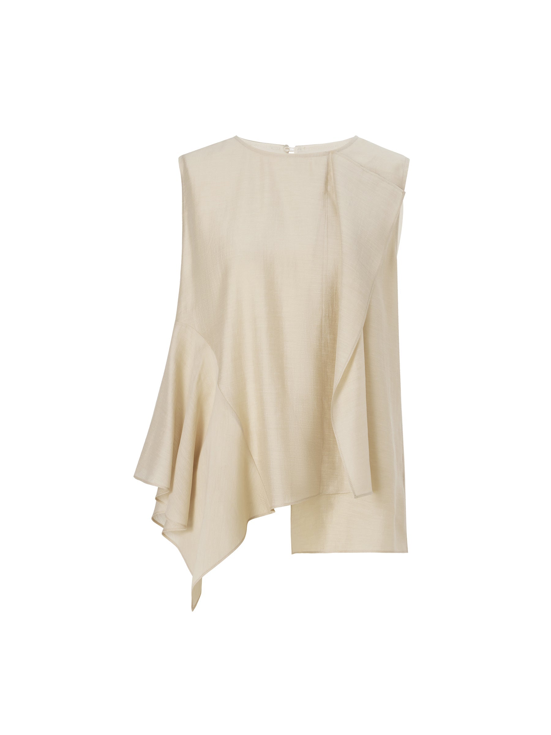 Women's Ruffled Top in Lyocell Blend