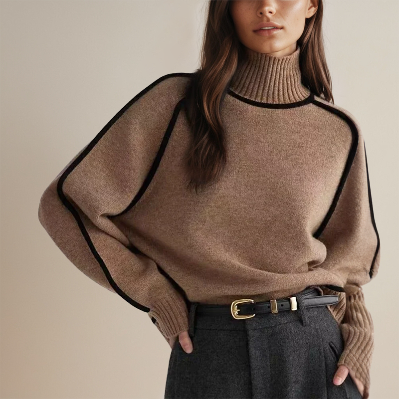 Lara | Women's Sweater with Roll Neck