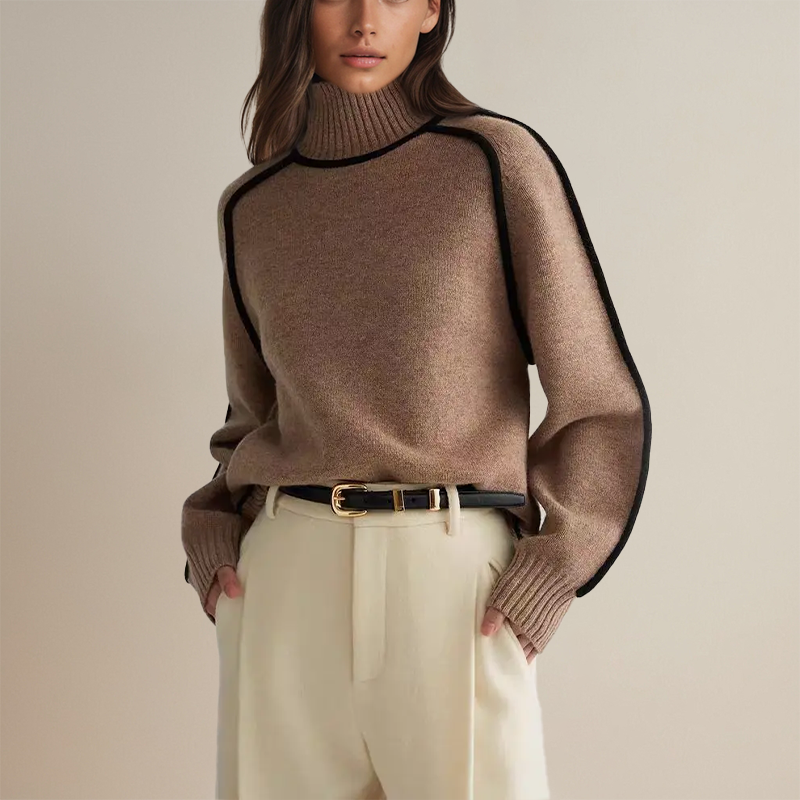 Lara | Women's Sweater with Roll Neck