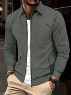 Marvin – Casual Polyester Jacket with Zip