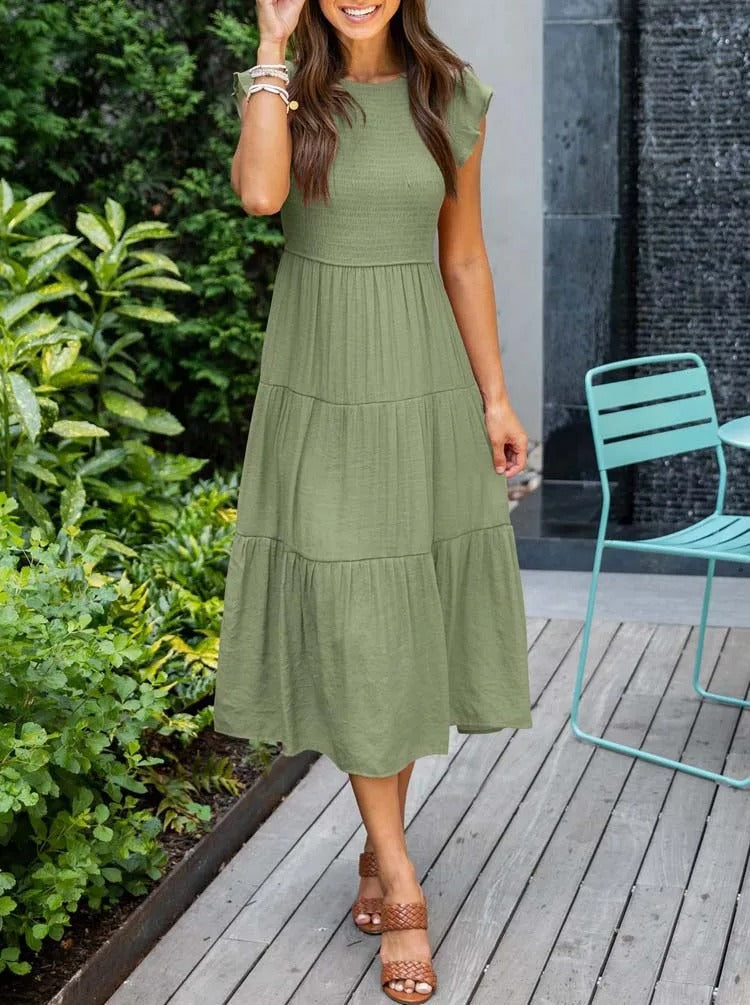 Megan | Sophisticated Tummy Covering Dress