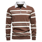 Finesso Men's Long-Sleeve Polo Shirt