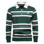 Finesso Men's Long-Sleeve Polo Shirt