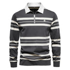 Finesso Men's Long-Sleeve Polo Shirt
