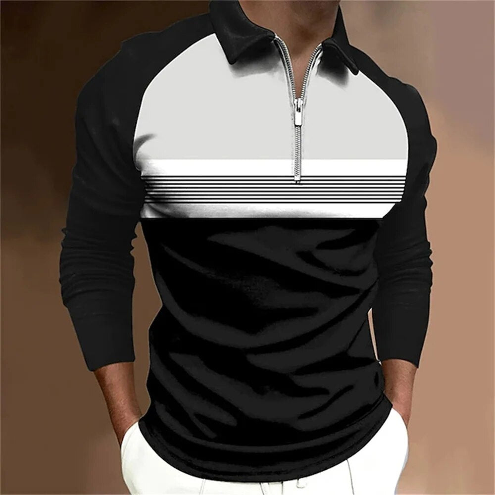 Formgefühl Men's Long Sleeve Polo Shirt