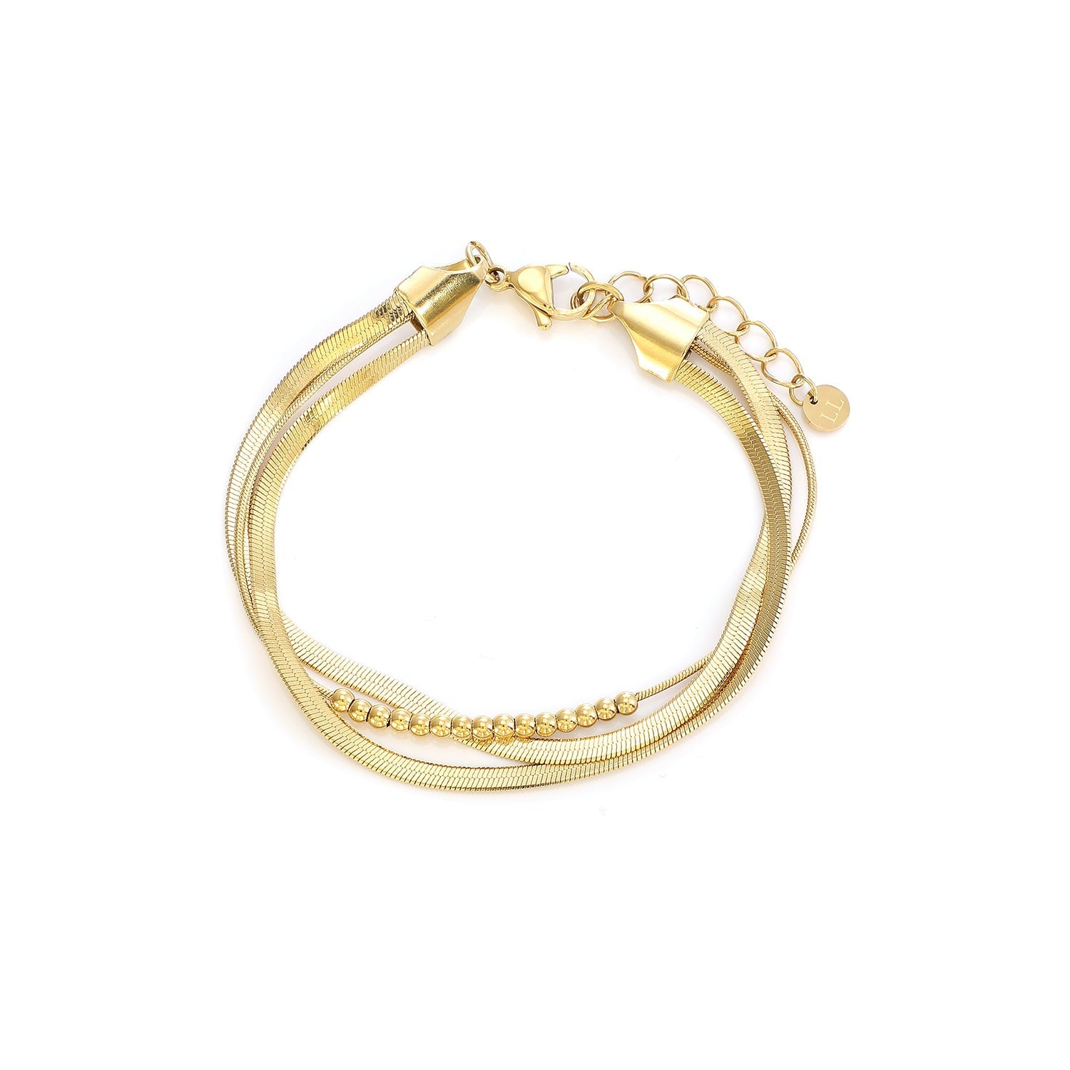 Daisy | Drielaagse Luxe Armband Goud