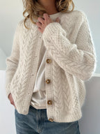 Dwina™ Cardigan with Buttons and Cable Knit Pattern