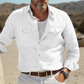 Isak | Plain Shirt with Chest Pocket