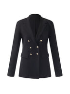 Ladies' Sweater Blazer with Stretchable Collar