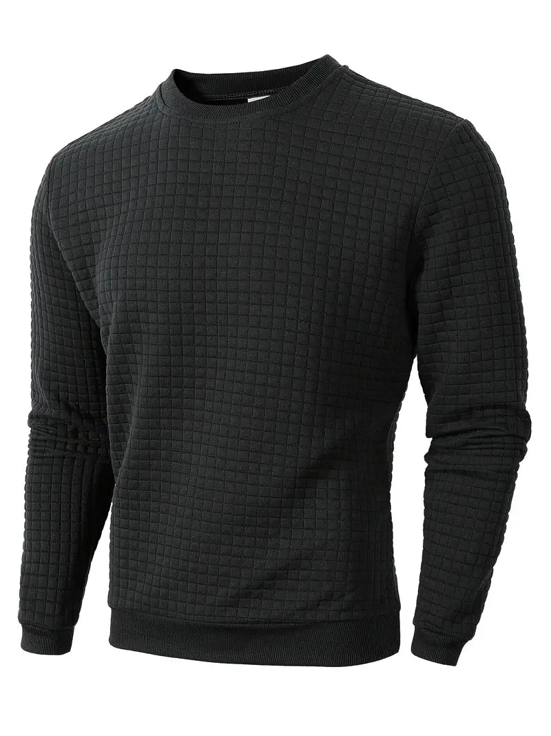 Andreas Herren Pullover – Boho Check, Langarm, Gemütlich
