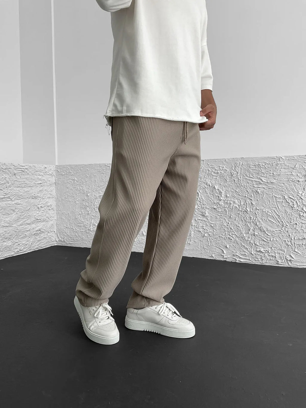 Wigand Comfort Ribbed Elastane Trousers