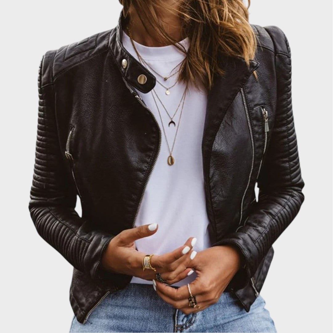 Yara | Elegant Leather Jacket