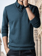 Leroy - Casual Sweater with Long Sleeves in Knit