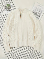 Rabada | Pullover with Half Zip and Stand-Up Collar