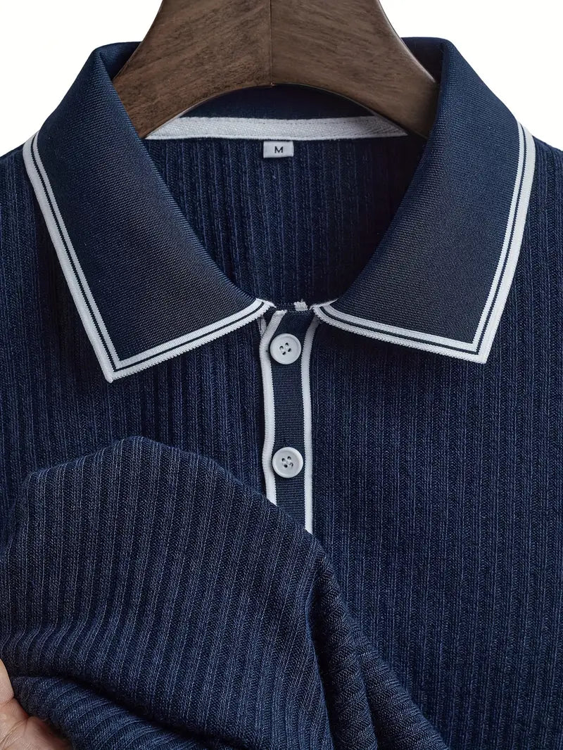 Orestis - Elegant Polo Shirt with Short Sleeves