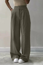 Sera | Wide-leg pants with irregular waist