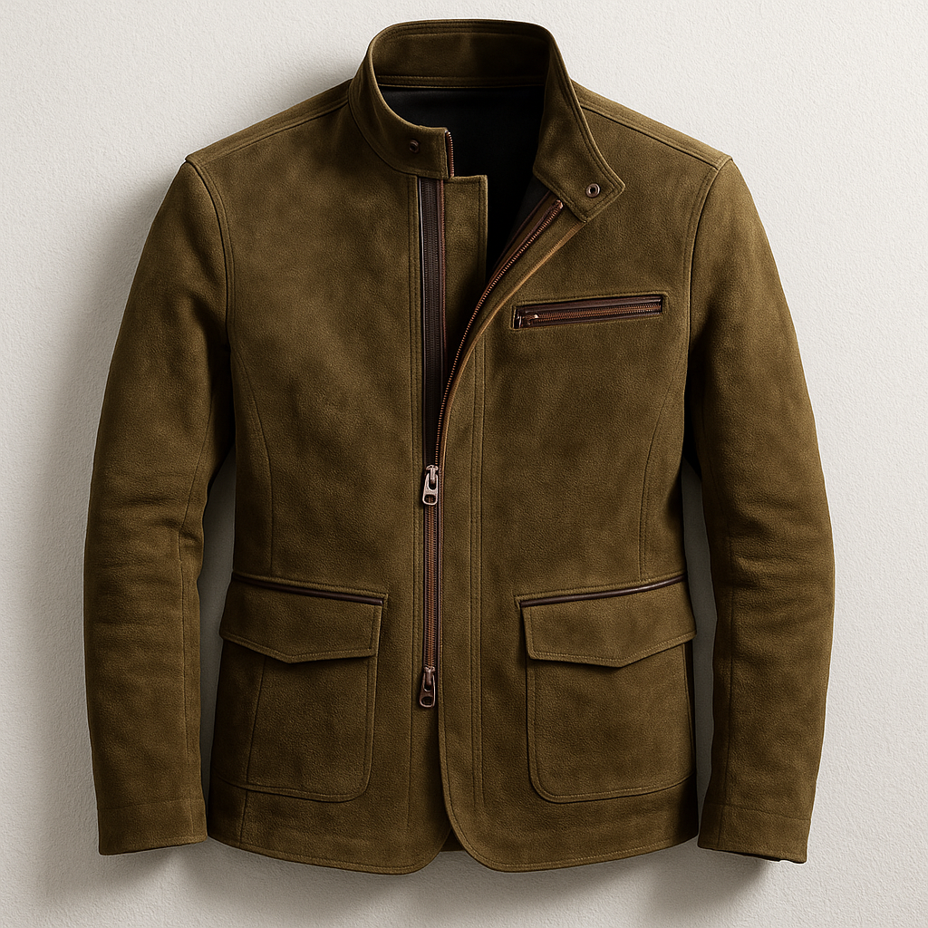 Flame | Suede Jacket with Pockets