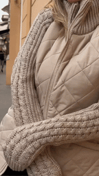 Women's Cardigan – Patchwork Design, Casual & Comfortable