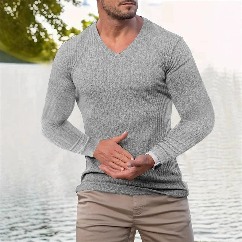 Faron - Long-Sleeved Striped Shirt