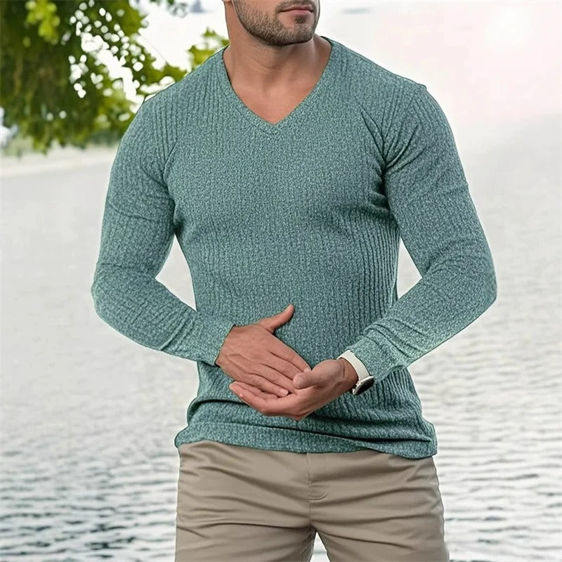 Faron - Long-Sleeved Striped Shirt