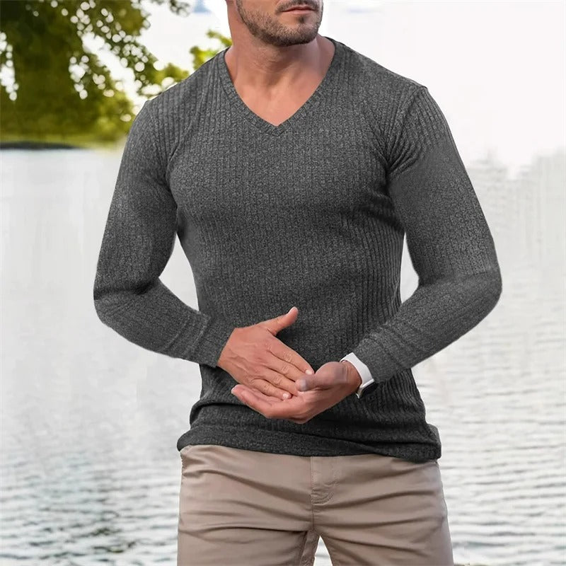 Faron - Long-Sleeved Striped Shirt