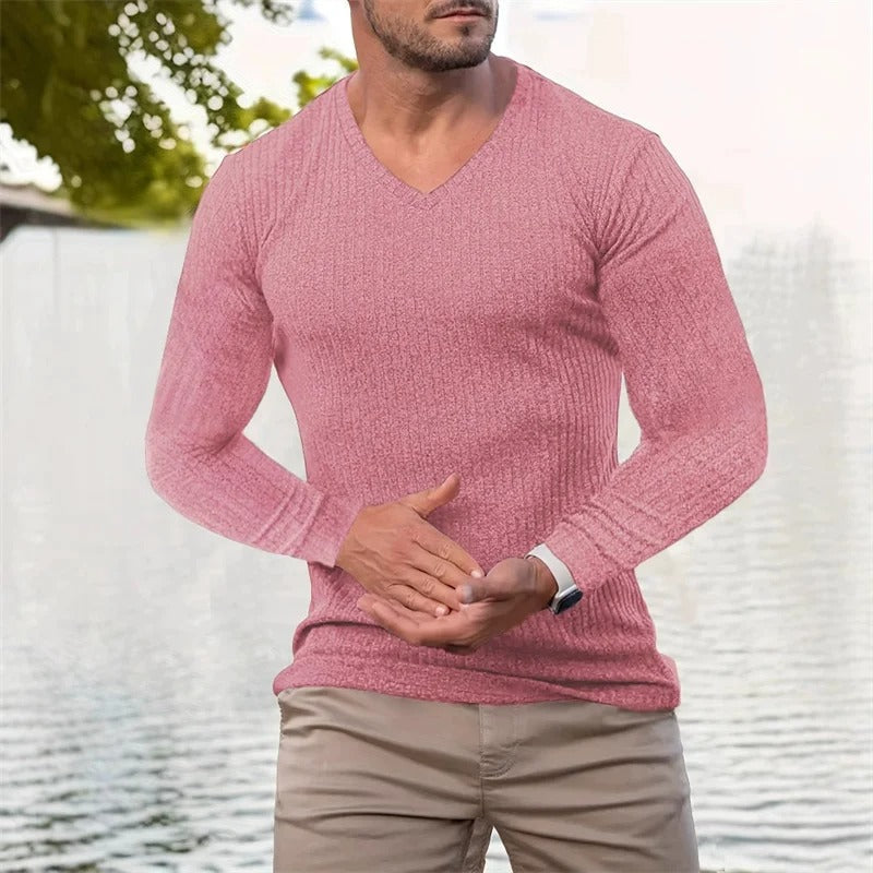 Faron - Long-Sleeved Striped Shirt