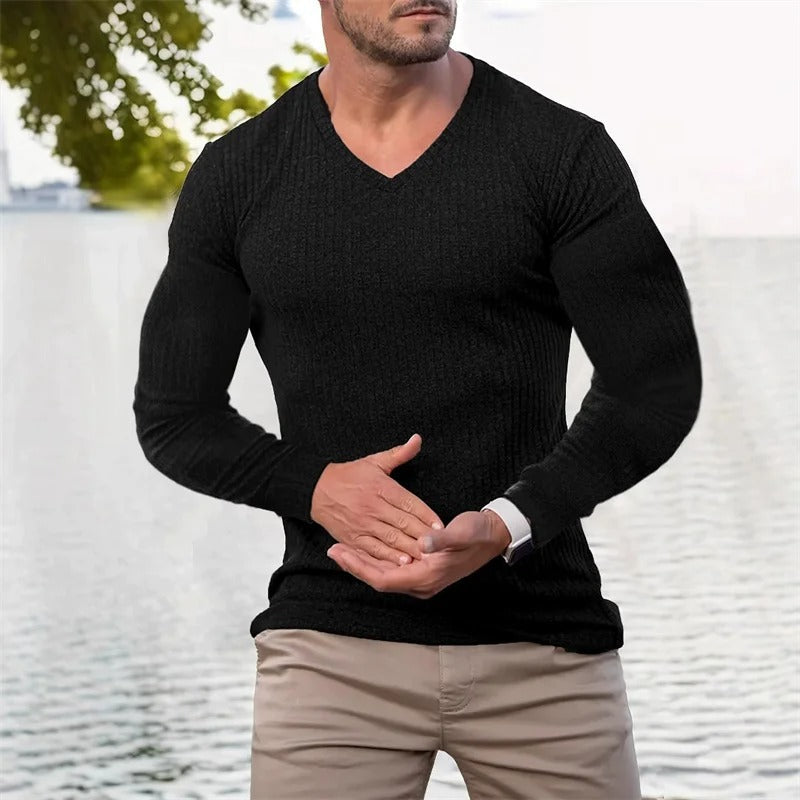 Faron - Long-Sleeved Striped Shirt