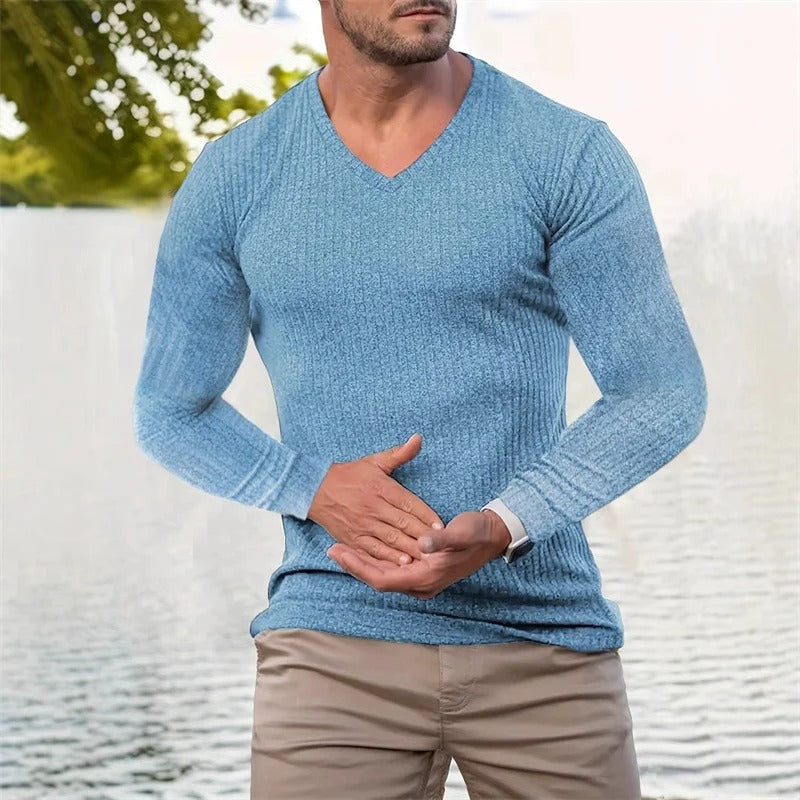 Faron - Long-Sleeved Striped Shirt