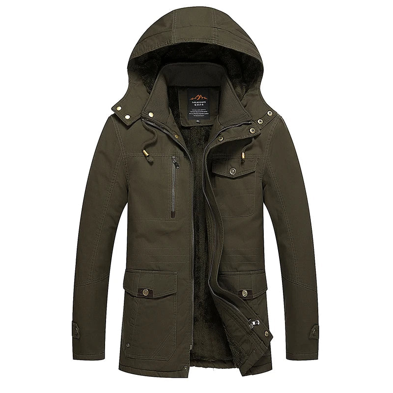 Elegant Cotton-Lined Winter Jacket