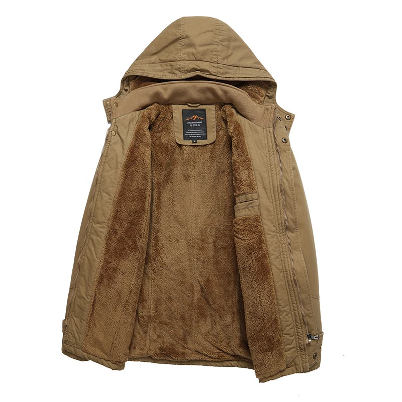 Elegant Cotton-Lined Winter Jacket