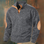 René | Knitted Sweater with Suede Details