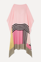 Susan Striped Patchwork Dress with Print